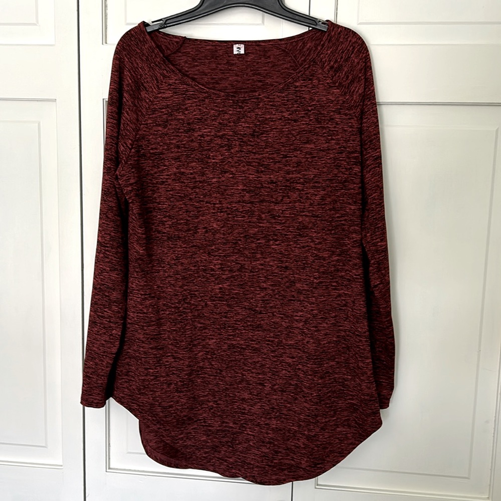My Be Red and Black Heather Blouse - size Medium - Picture 1 of 8